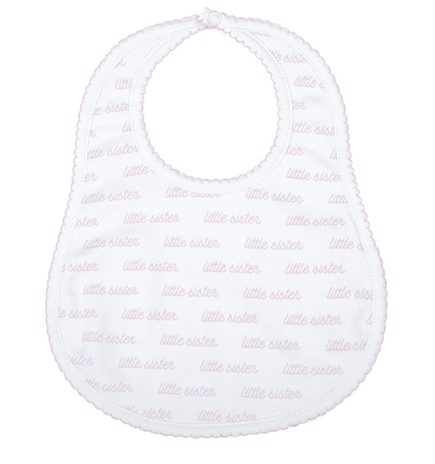 Little Sister Print Pink Bib