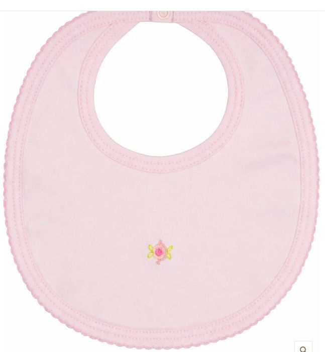 Pink Rosebud Bib