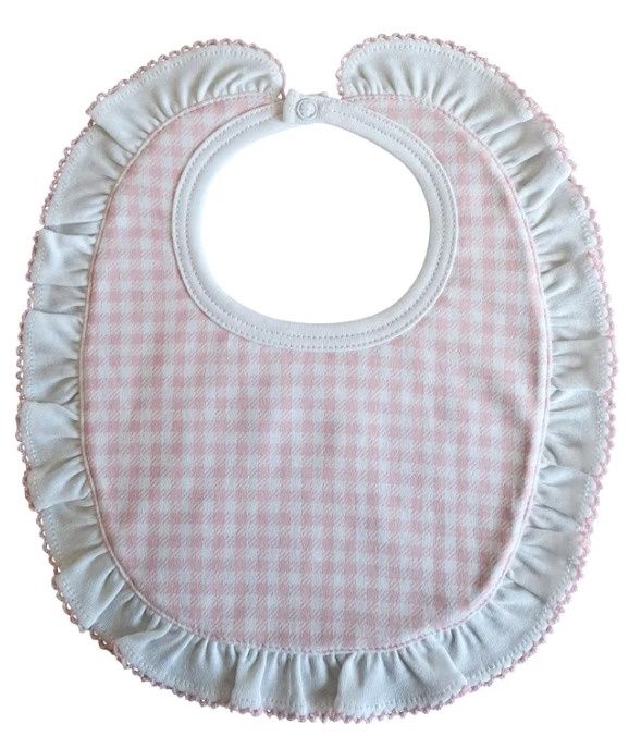 Pink Checks Bib
