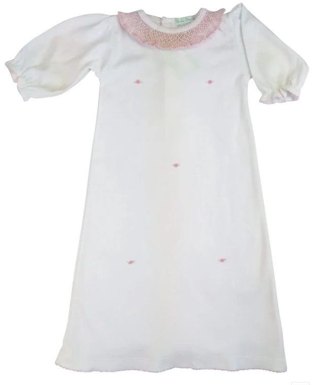 Girl Pink Collar Daygown