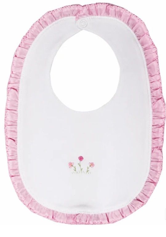 Pink Ruffle Bib