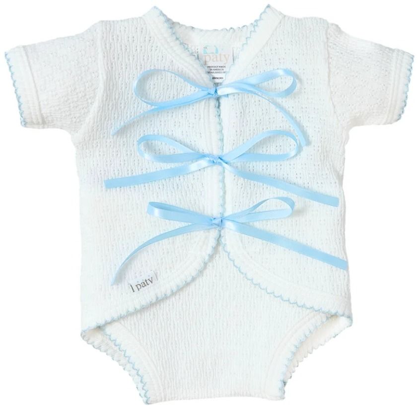 Knit Ribbon Tie Onesie