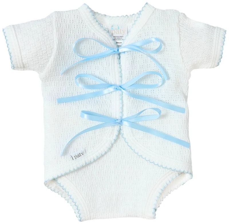 Knit Ribbon Tie Onesie
