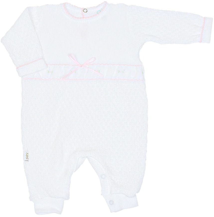 Romper with Swiss Floral Trim