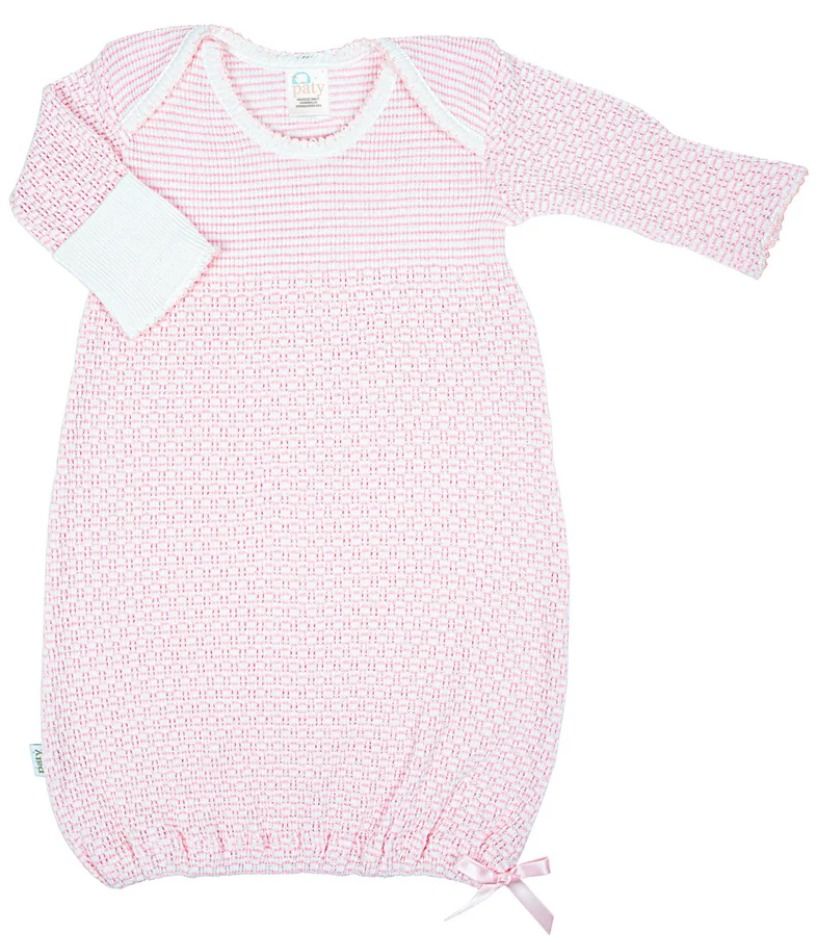 Overlap Shoulder Gown Pink