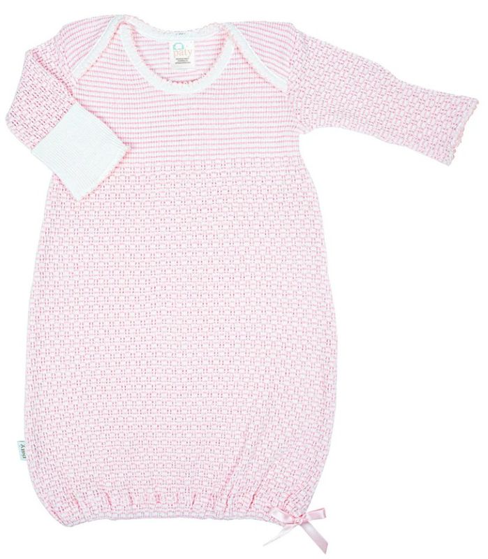 Overlap Shoulder Gown Pink