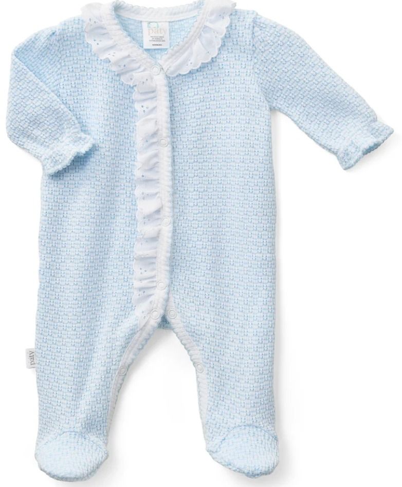 Eyelet Trim Footie