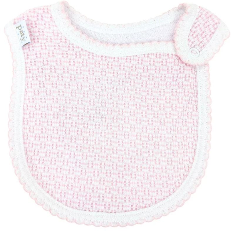 Shoulder Snap Bib Pink