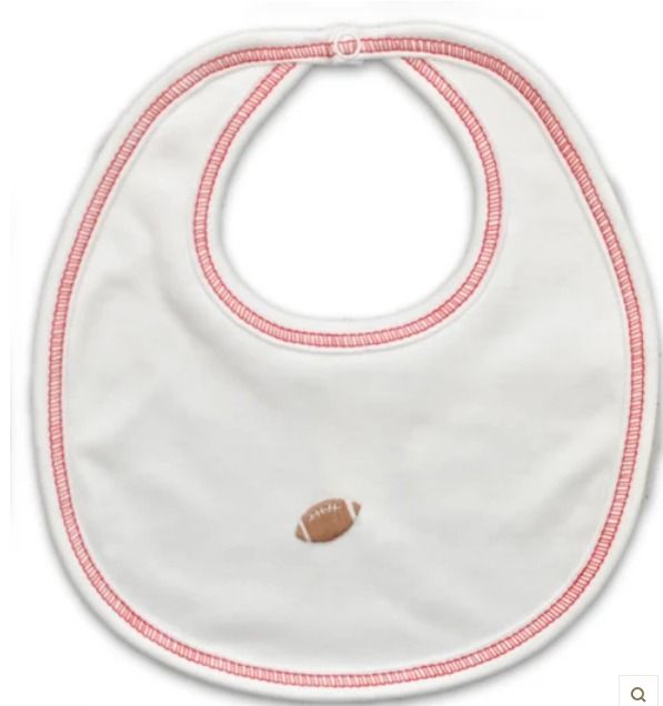 Football Embroidery Bib