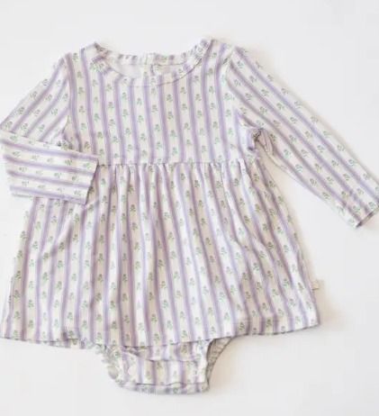Lilac Ribbons Dress, Colors: Lavendar, Size: 0-3months
