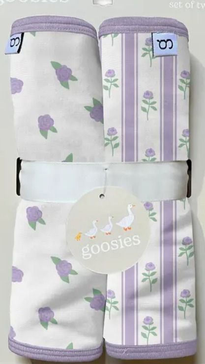 Lilac Ribbons Burp Clothes