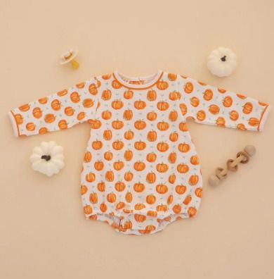 Pumpkin Grove LS Bubble, Size: NB