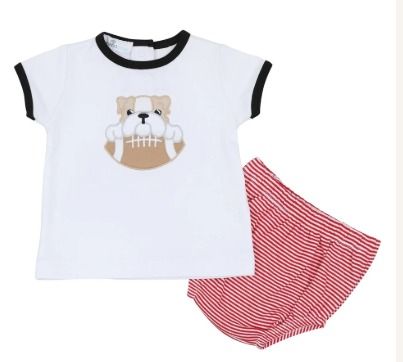 Bulldog Pride Diaper Set Boy