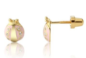 Ladybug Screwback Earrings