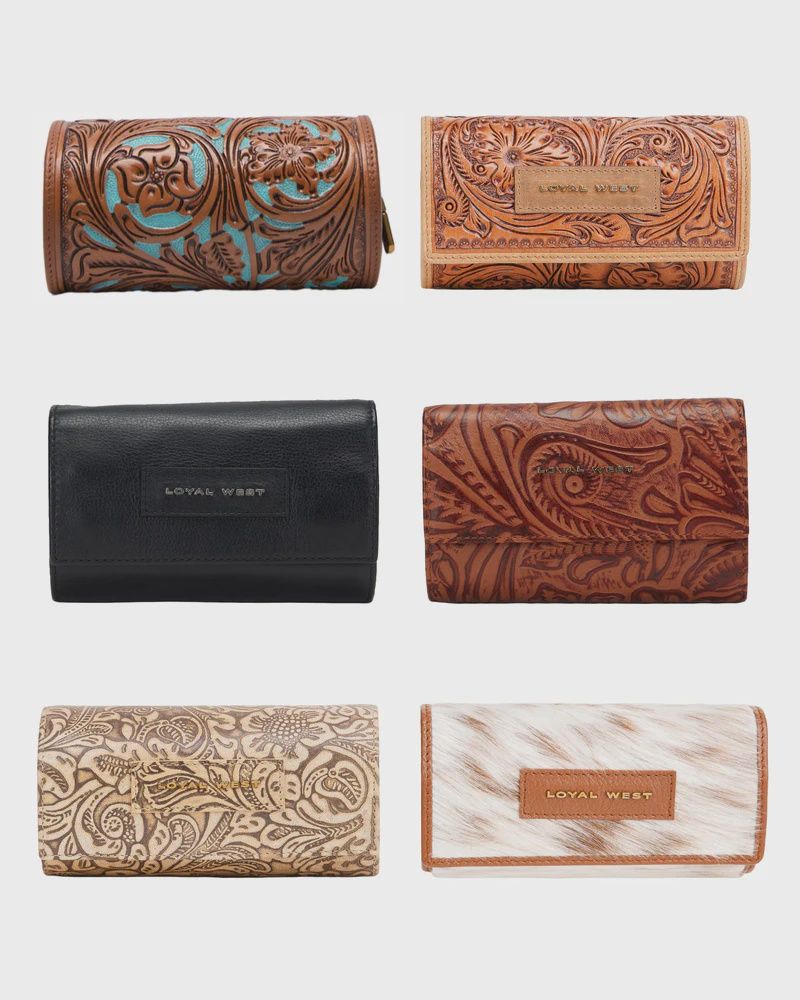 Loyal West Canyon Jewelery Case In Hand Finished Embossed Leather