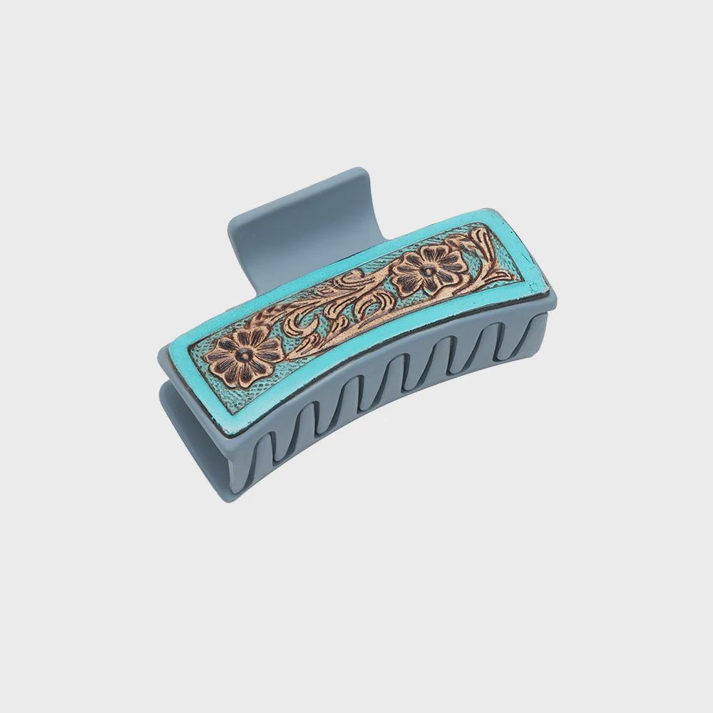 Turquoise Trails Hair Comb Clip