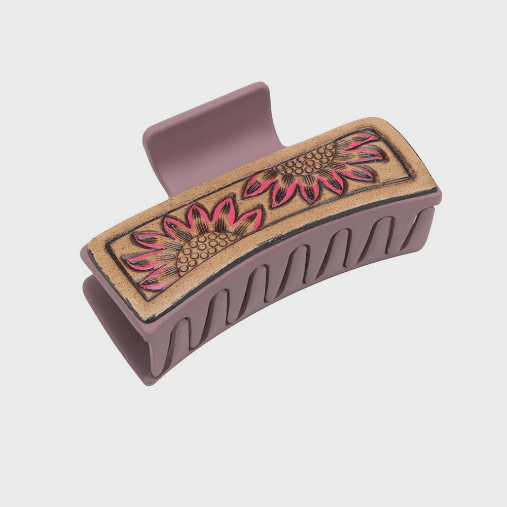 Sunset Sunflower Hair Comb Clip