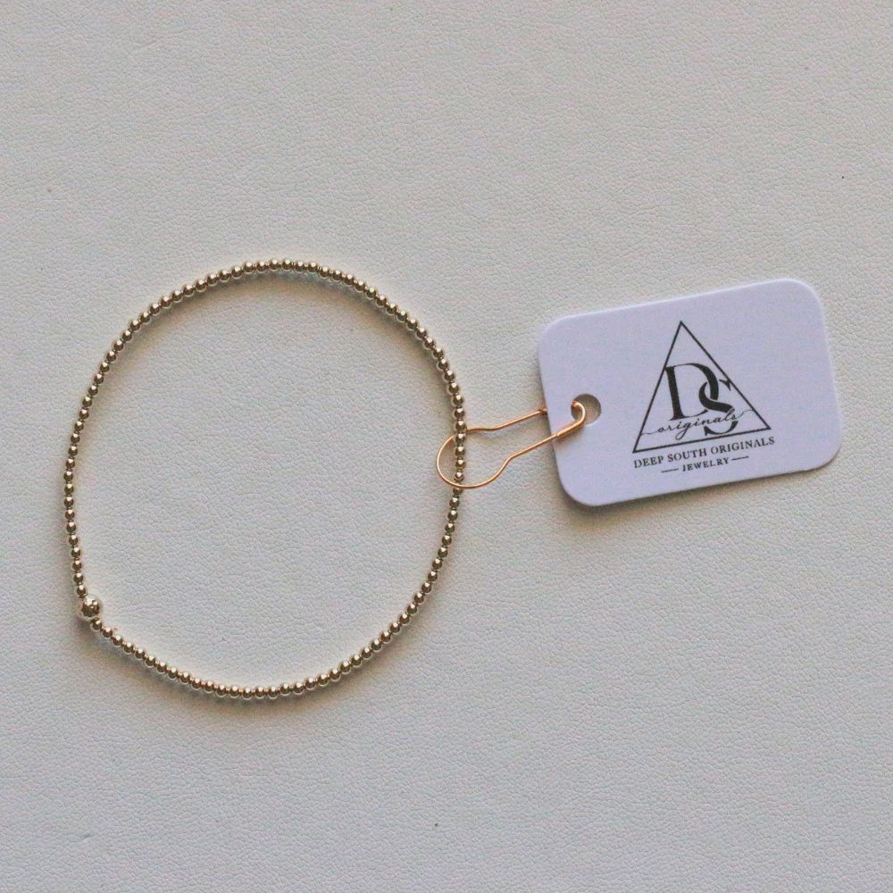 Maggie Bracelet - Gold Filled Beaded Bracelet - 14k Gold Filled
