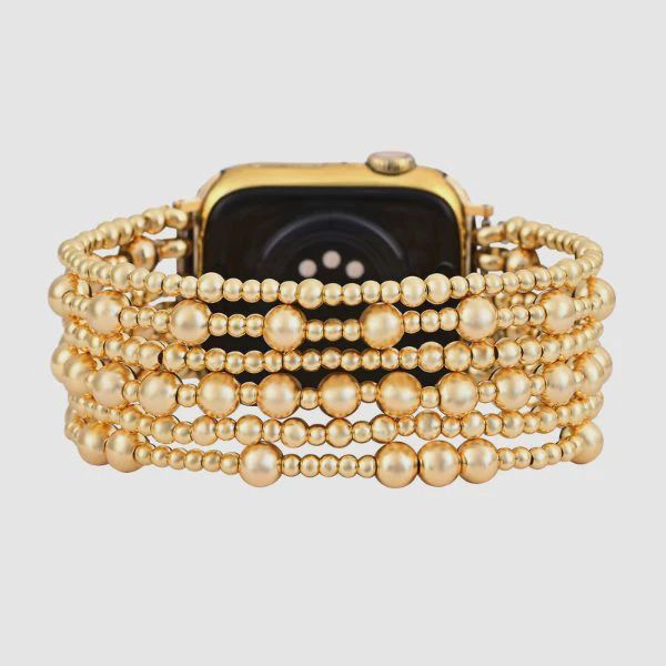 Golden Demure Stretch Apple Watch Band
