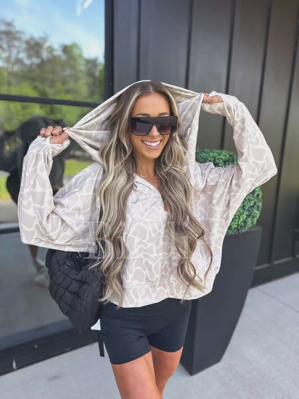 quarter zip pullover Bare Mesh Camo