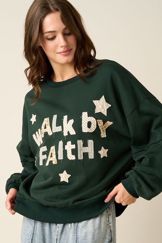 Walk by Faith Patchwork Shirt