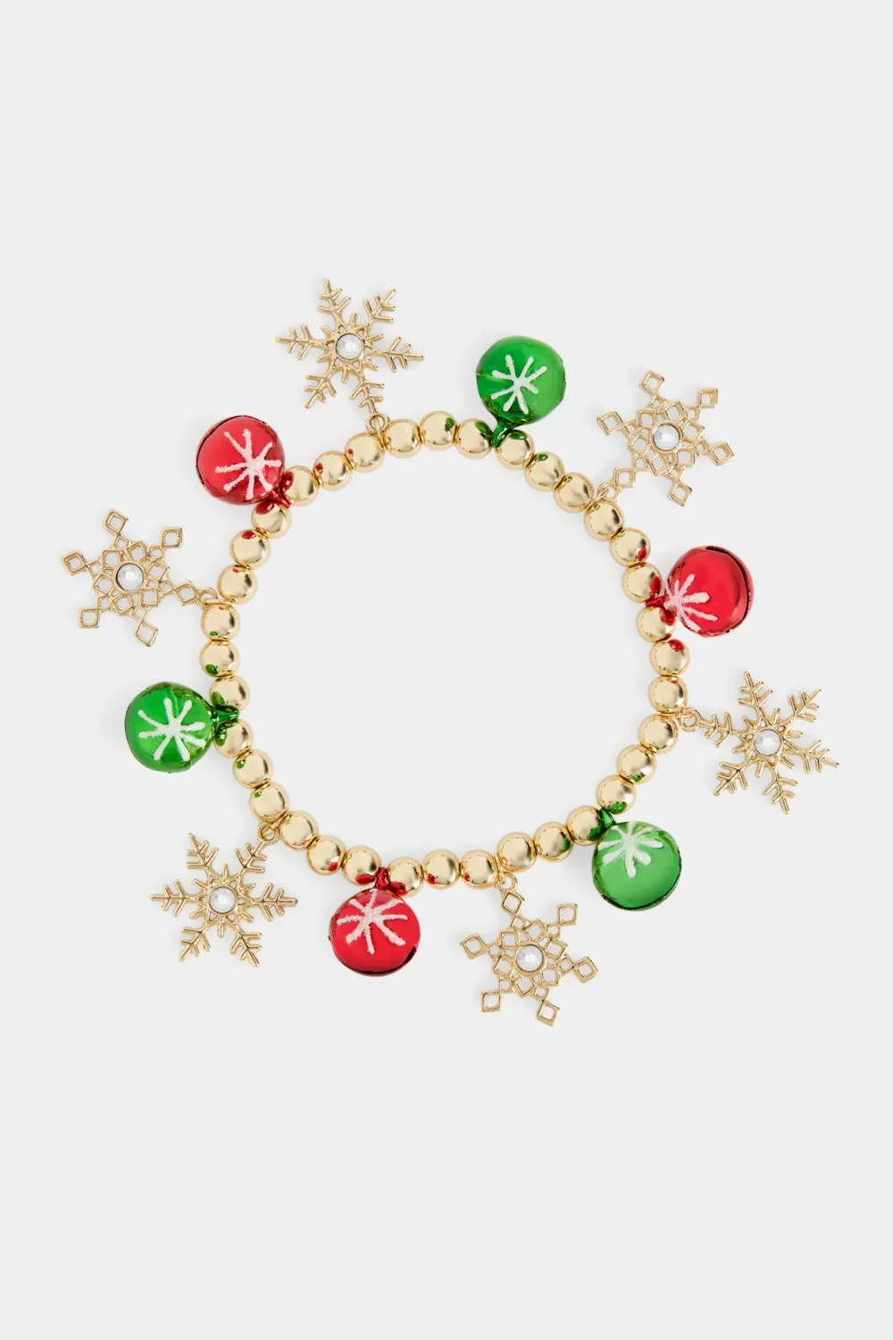 Christmas charm jingle bracelet