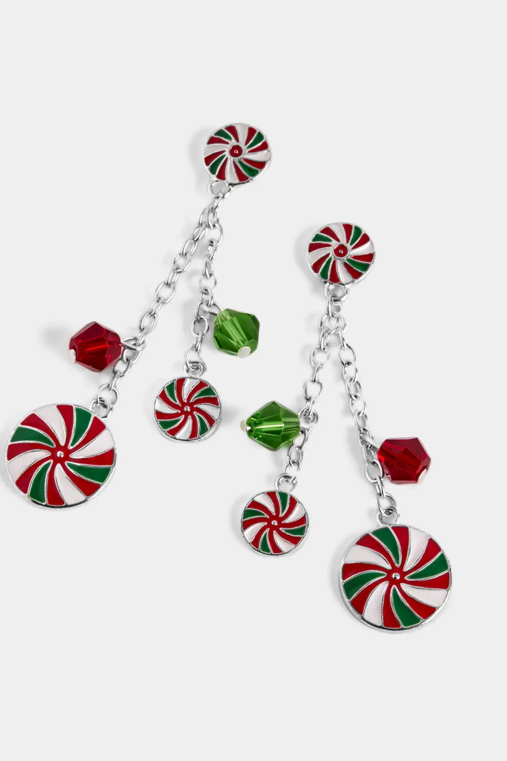Peppermint swirl earrings