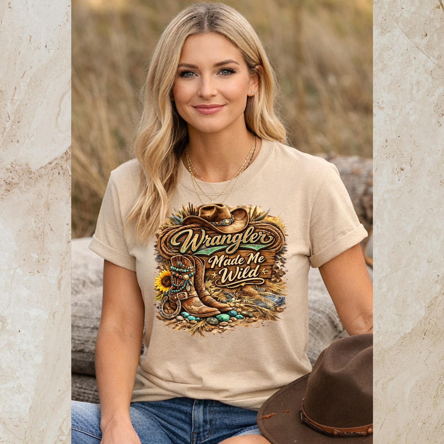 Wrangler Made Me Do It Western Tee