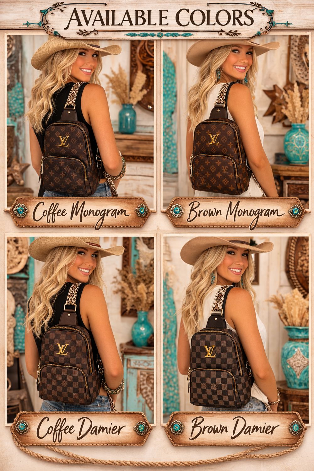 ✨ Upcycled Aztec Sling Bag ✨