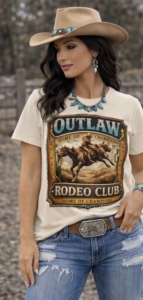 Outlaw Rodeo Club Exclusive Western Graphic Tee