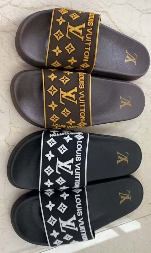 ✨Upcycled Monogram Slider Sandles