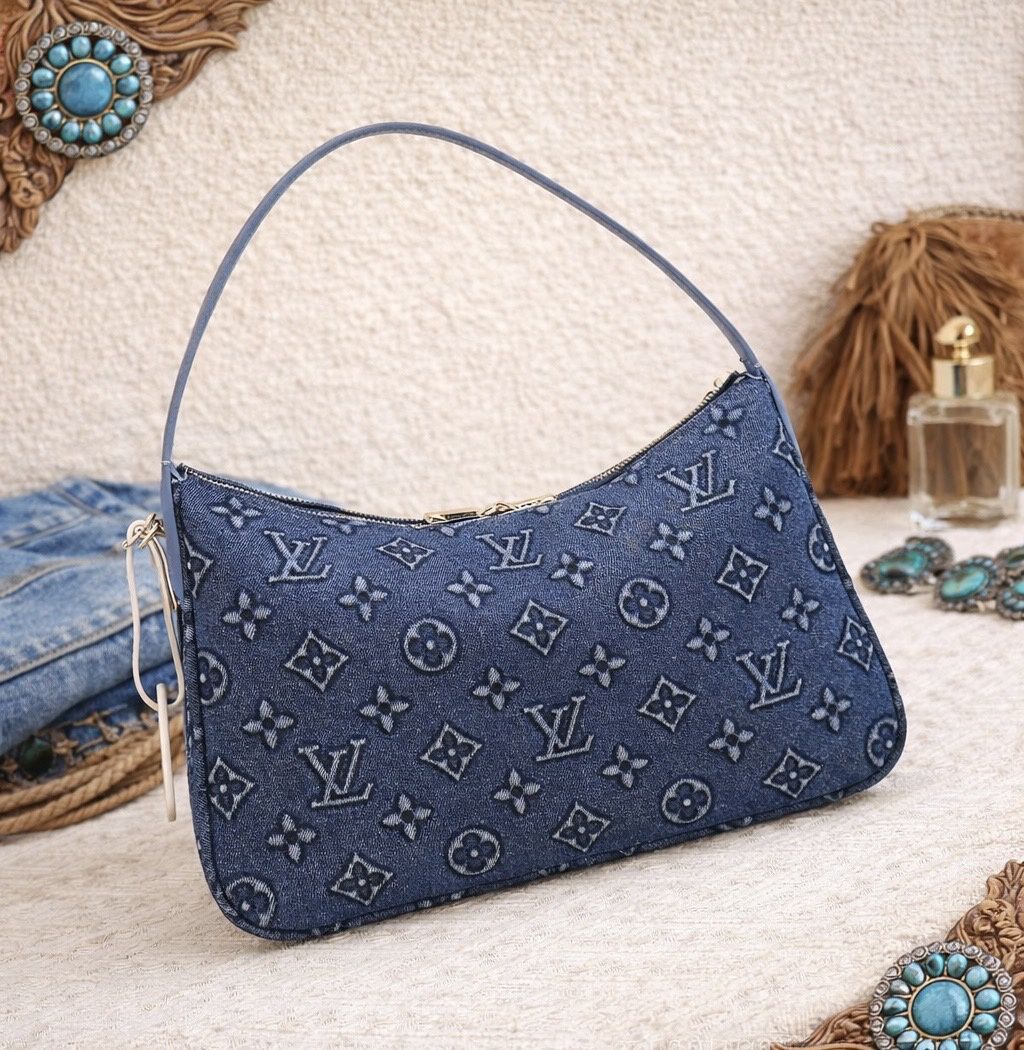 ✨Denim Upcycled Monogram  Cross Body