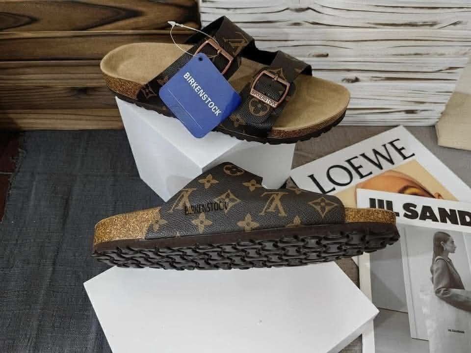 ✨ Upcycled Monogram Sandals