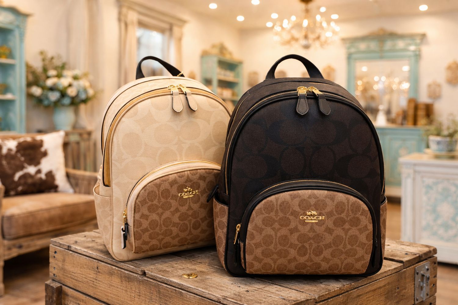 Upcycled Signature Designer Backpack ✨