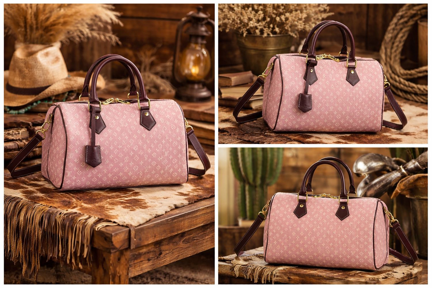 ✨ Upcycled Monogram Duffle Bag (Crossbody + Top Handle) ✨