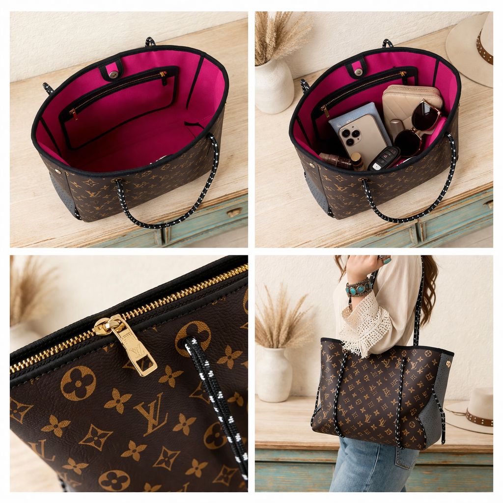 Upcycled LV Designer Beach Tote ️