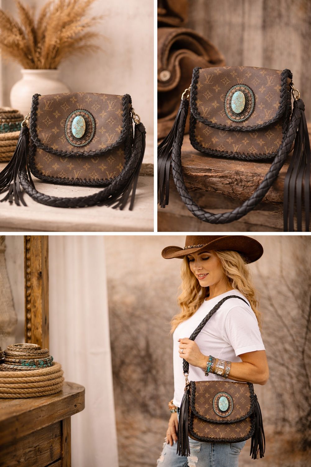 Upcycled LV Western Crossbody ✨1:1