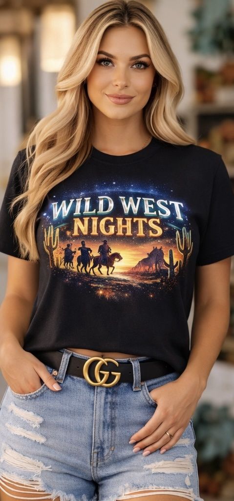 Wild West Nights DTF Hot Peel Transfer