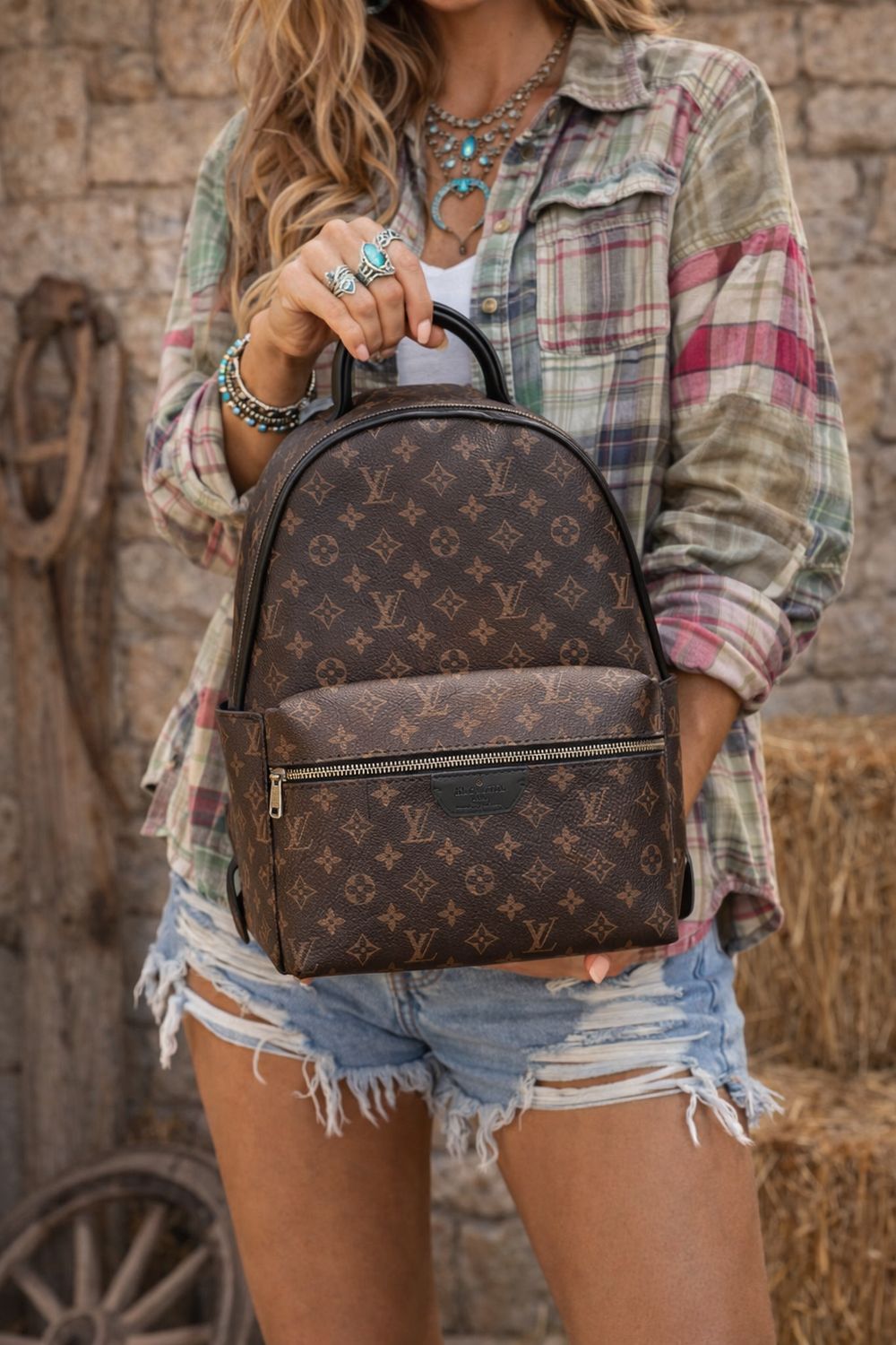 Upcycled Designer Backpack Bundle – 3 Style Set ✨