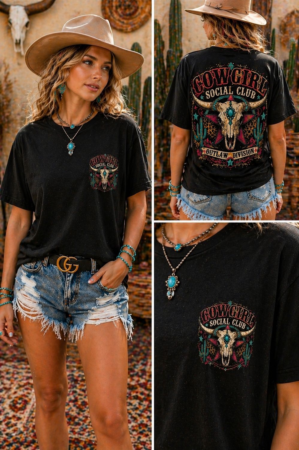 Cowgirl Social Club Western Graphic Tee