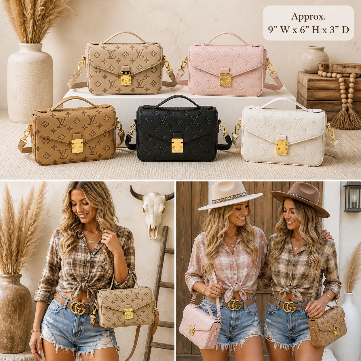 ✨ Upcycled Luxe Mini Crossbody Bundle Set ✨