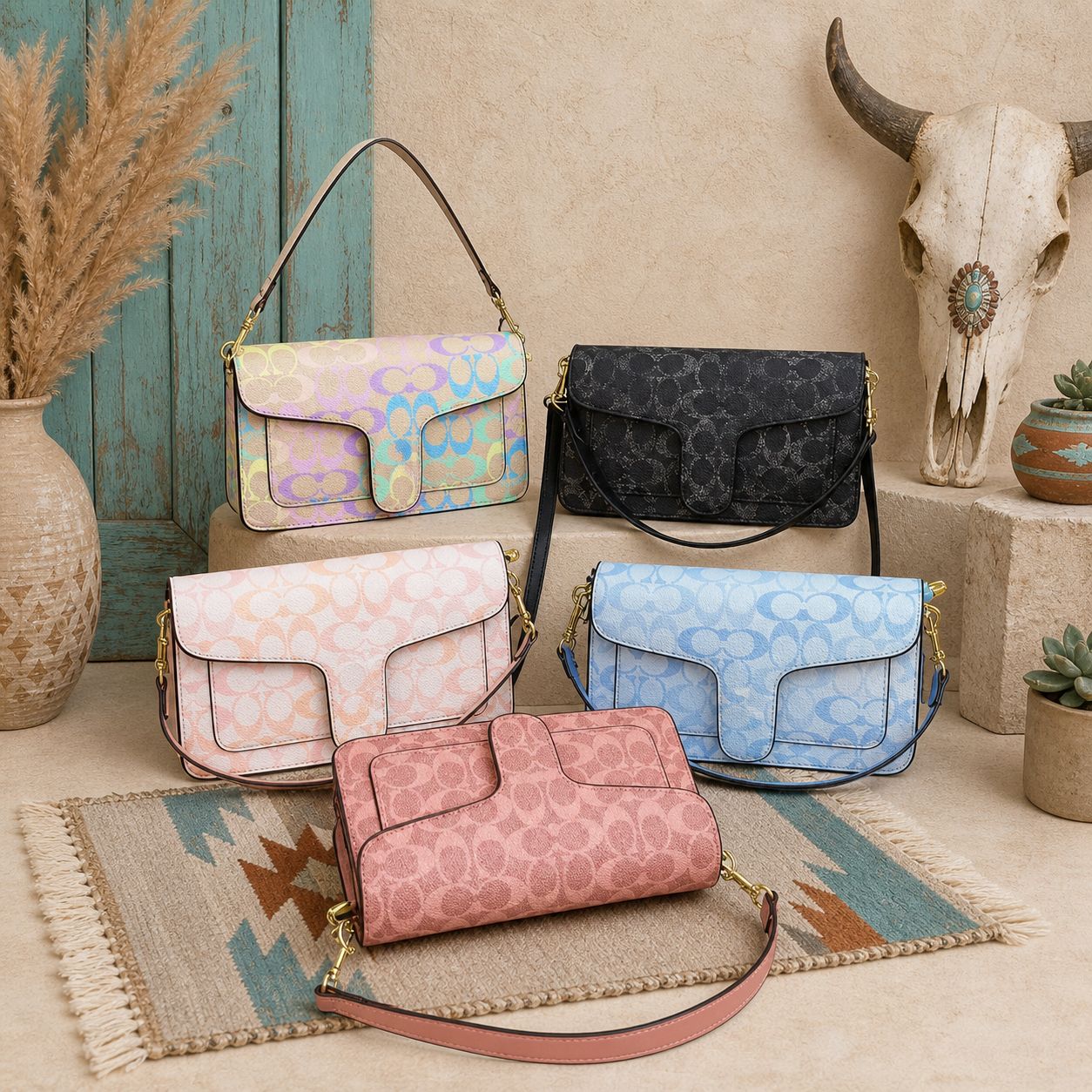 Western Trendy Crossbody Collection – Multi Color Designer Style Bags ✨