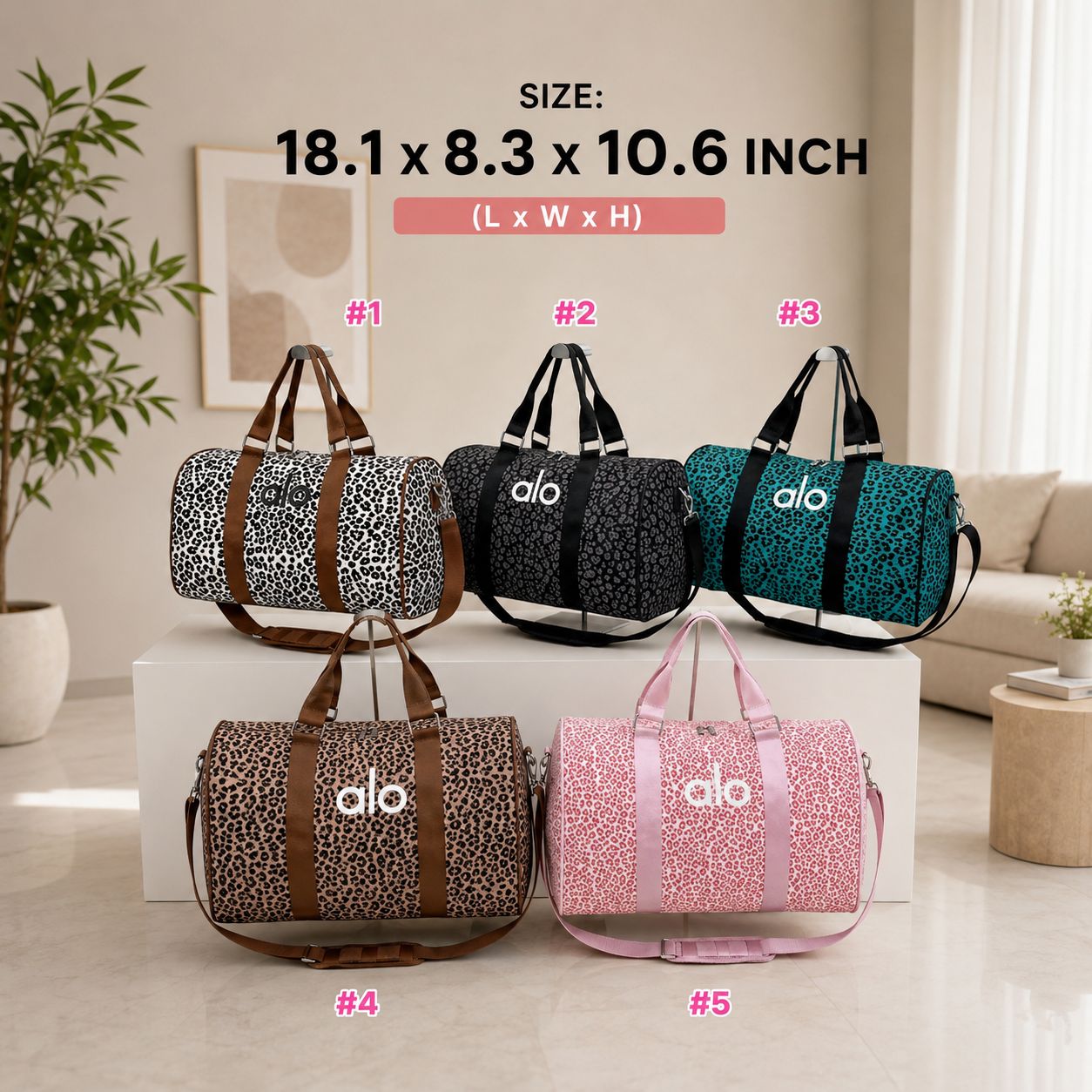 ✨ Leopard Luxe Travel Duffle Bag ✨