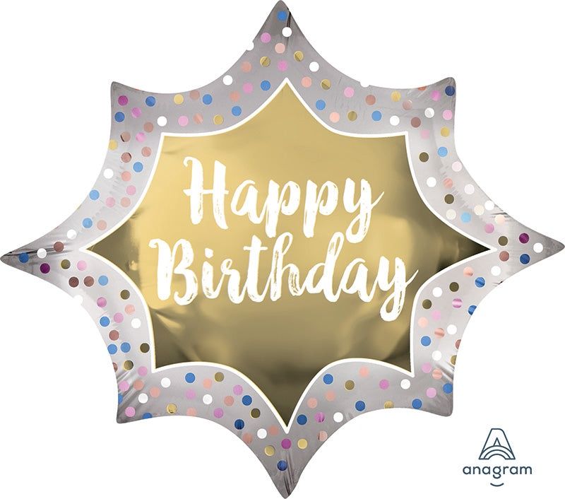 145 35" Bday Stn Gld Burst