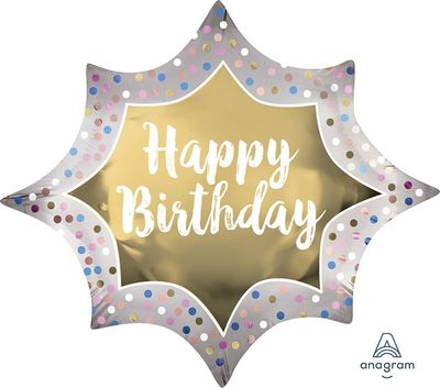 145 35" Bday Stn Gld Burst