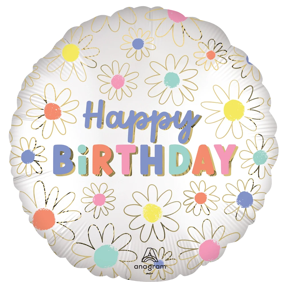 169 18" Daisies HBday