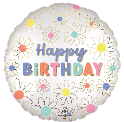 169 18" Daisies HBday