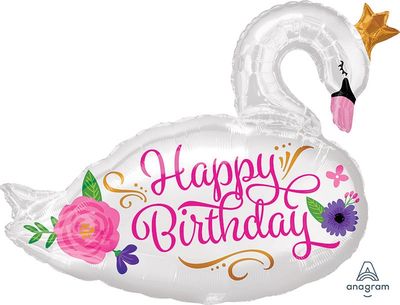 241 29" HBday Bfull Swan