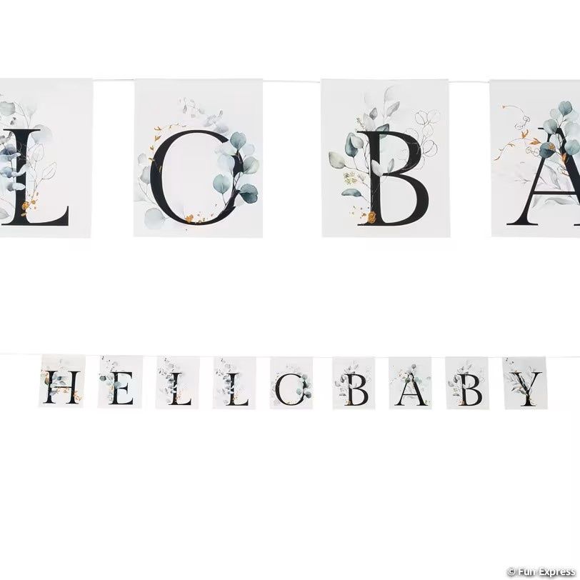 Hello Baby Eucalyptus Garland
