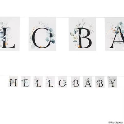 Hello Baby Eucalyptus Garland
